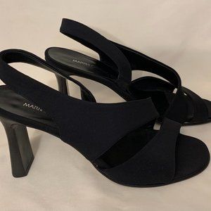 Martini Osvaldo Open Toe Sling Back Pumps